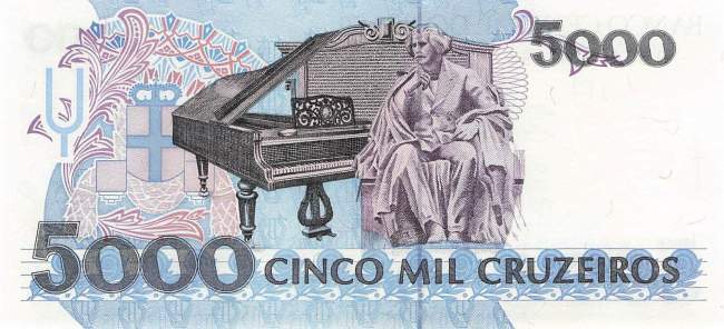 5000 Cruzeiros 1990